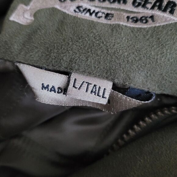 VTG Cabellas Jacket Mens Large Olive Hunting Outdoor Utility Field Thinsulate - Picture 8 of 13